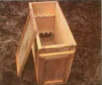 Чертеж ящика для сотового пчелопакета общий вид