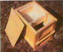 В результате получится такой прекрасный ящик для бессотового пчелопакета