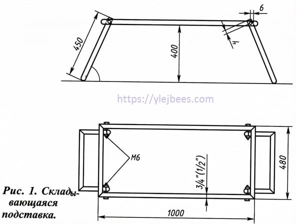 Как сделать подставки под ульи своими руками чертеж и размеры